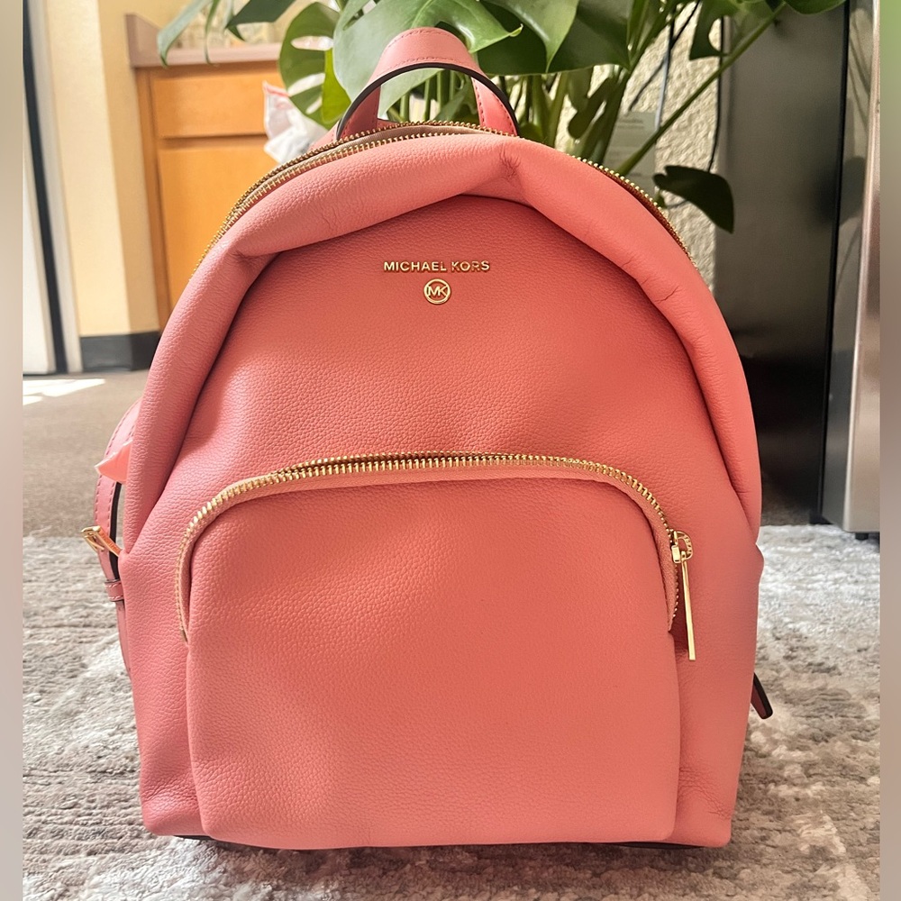 Michael Kors Pink Leather Backpack